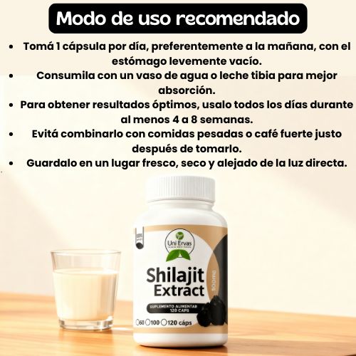 Shilajit ENERGYMAX 120 cápsulas – Llevate dos unidades y pagá mucho más barato! 🎁(BLACK FRIDAY SOLO PARA LOS PRIMEROS 50 COMPRADORES)🔥